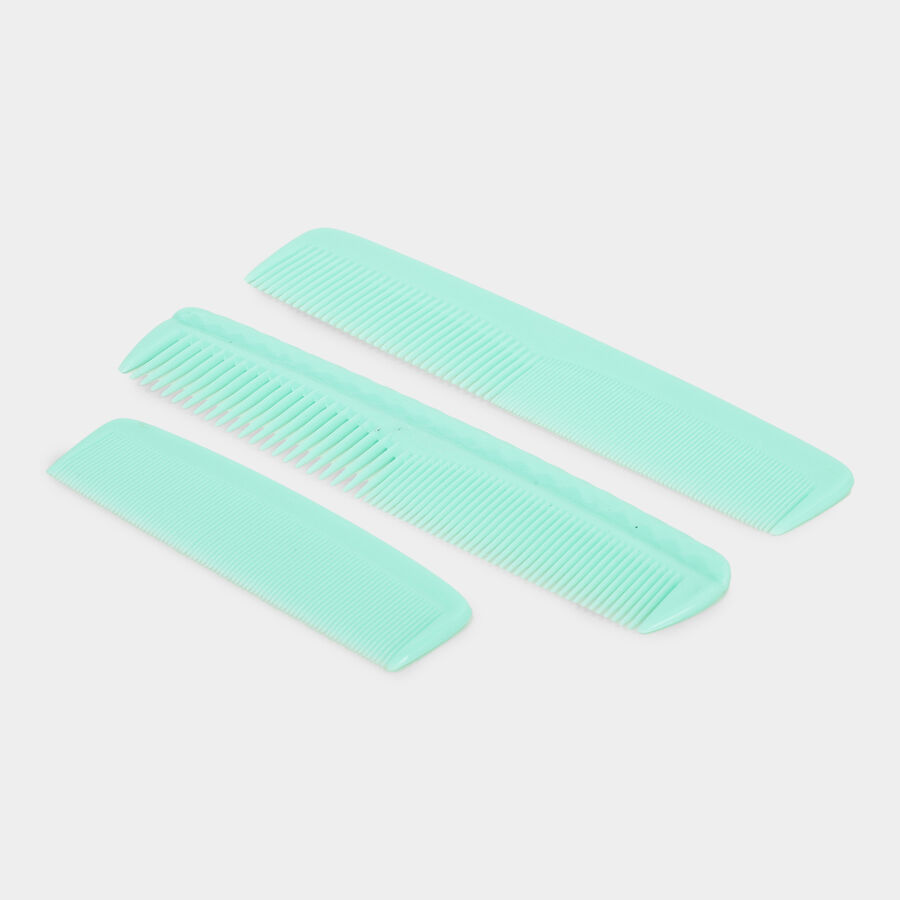 Plastic Hair Comb Set of 3, , large image number null