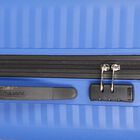 4-Wheel Blue Polypropylene Hard Case Trolley, Medium, , small image number null