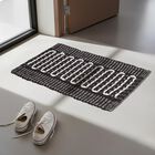 Grey Polyester Cotton Door Mat, , small