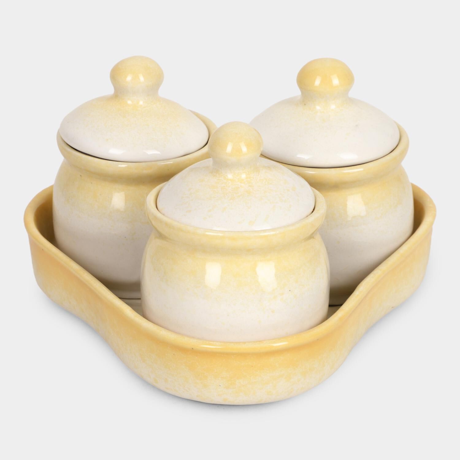 Home Finery                         350 ml Opalware Pickle Set