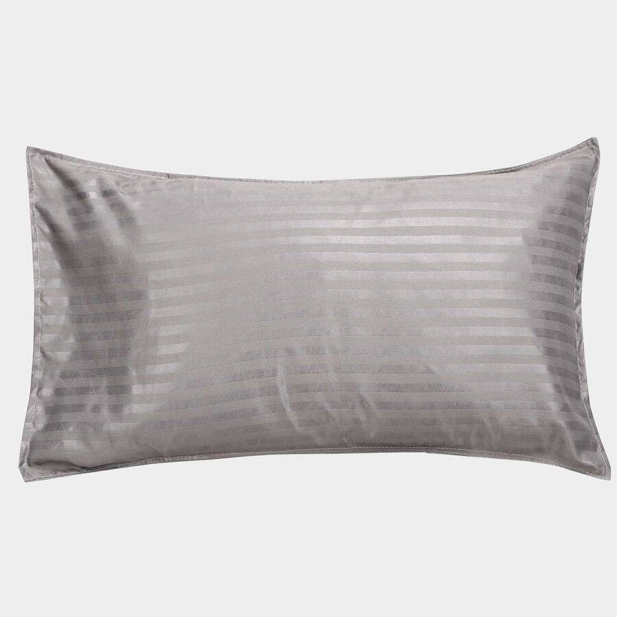 Grey Cotton Pillow Cover Set of 2, , large image number null
