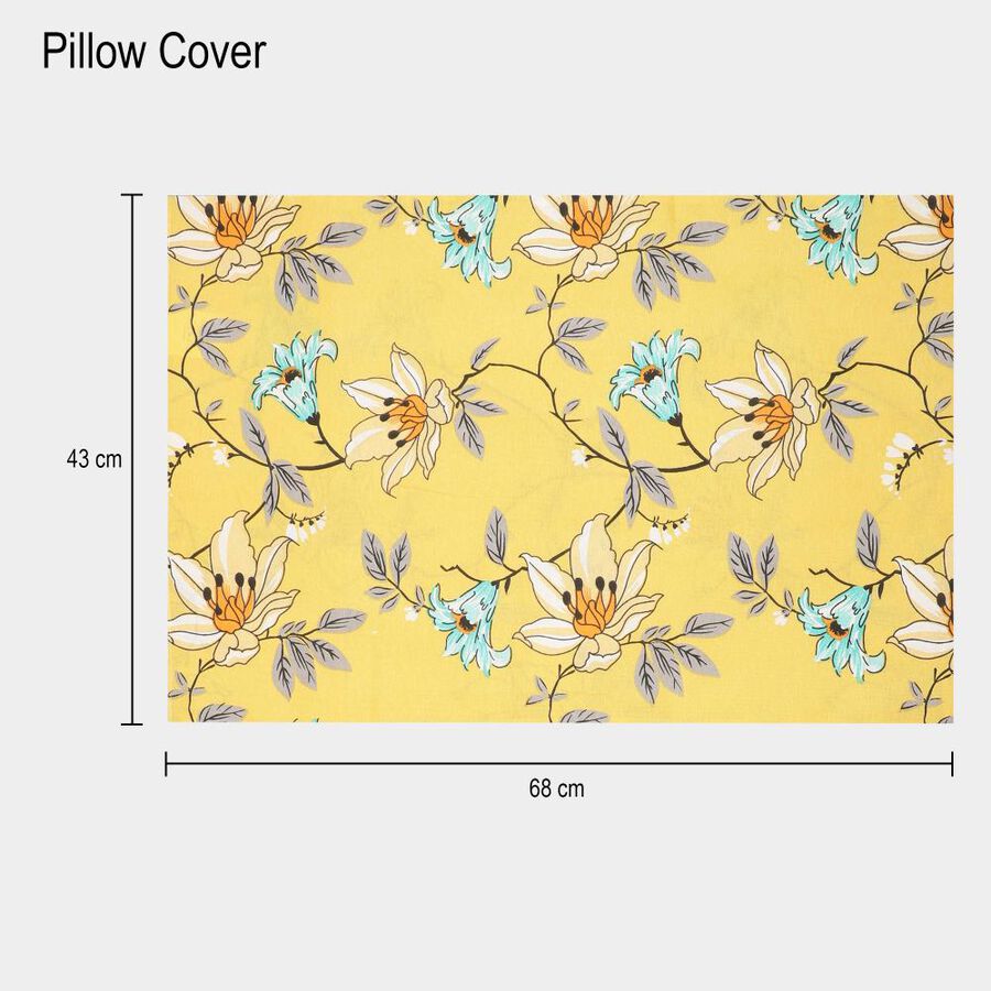 120 GSM Yellow Polycotton Double Bedsheet, , large image number null