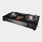 2 Burner Toughened Glass-Top Lpg Gas Stove, , small image number null