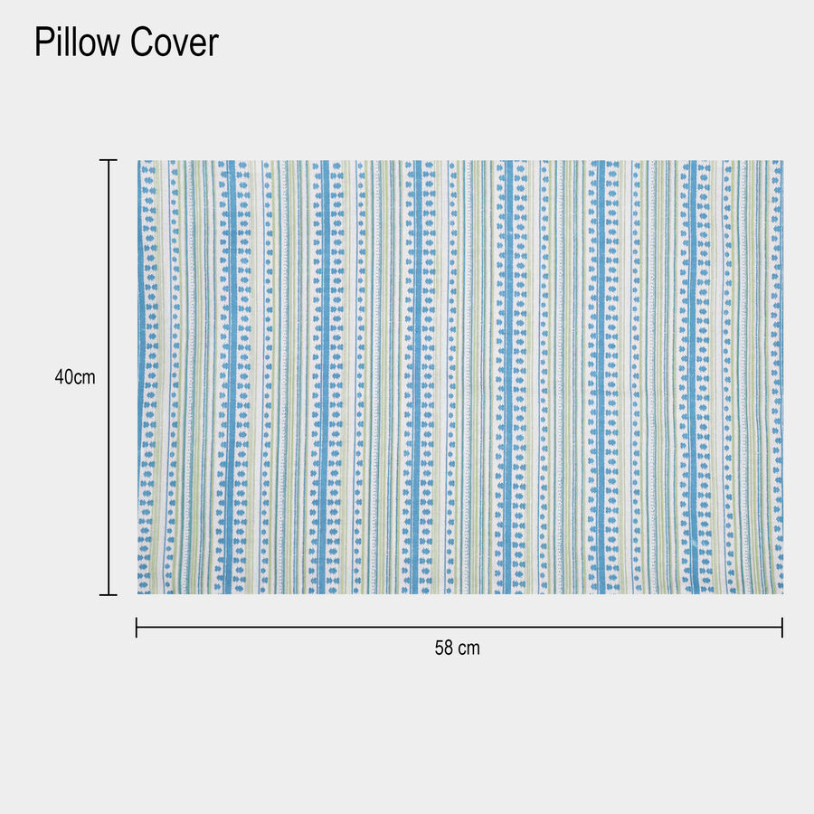 Blue Polyester Pillow Cover, , large image number null