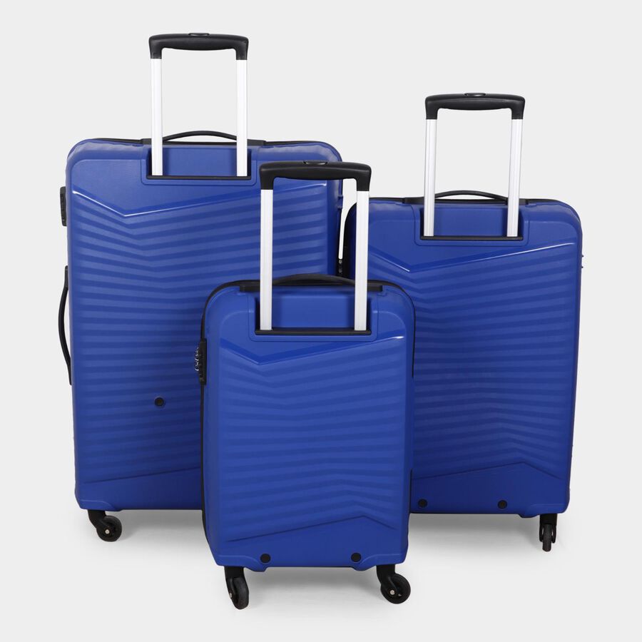 4-Wheel Aqua Polypropylene Hard Case Trolley, Small + Medium + Large, , large image number null