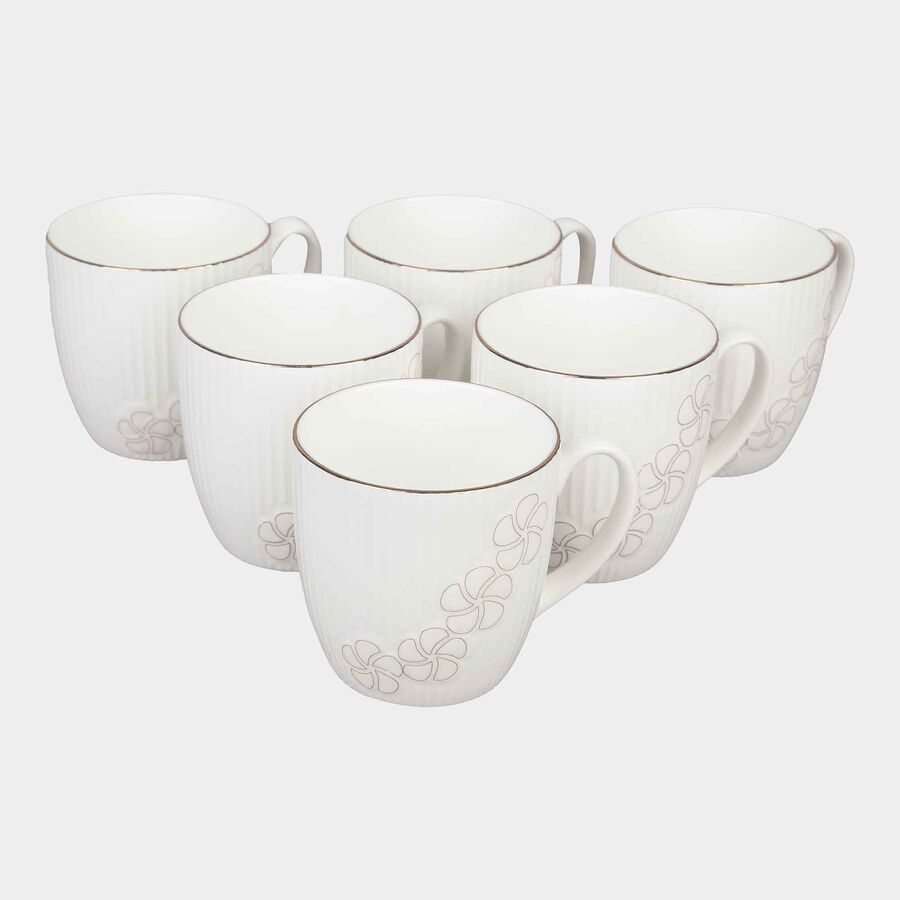 220 ml Bone China Mug, Set of 6, , large image number null