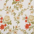 White Floral Printed Double Bedsheet, , small image number null