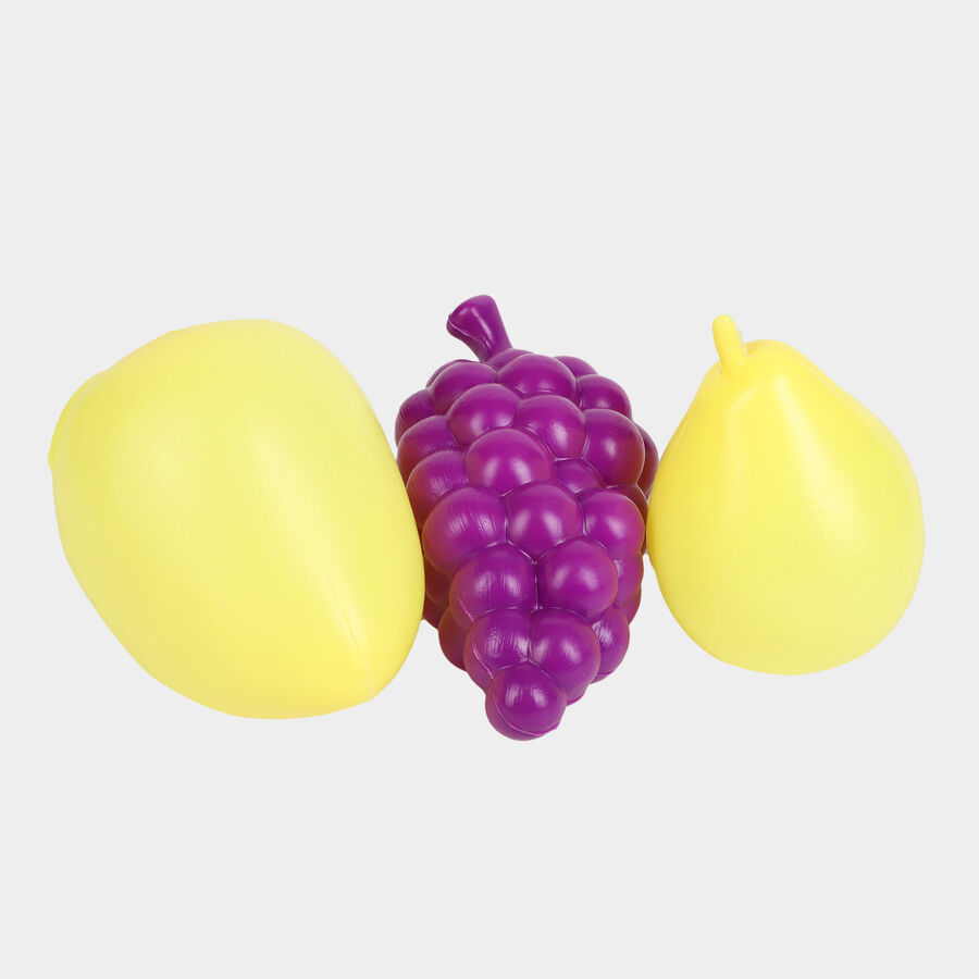 8 Pcs. Plastic Toy Fruit Set - Colour/Design May Vary, , large image number null