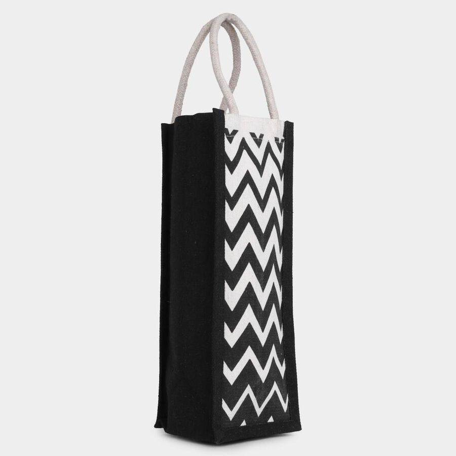 Black Canvas Bottle Bag, , large image number null