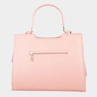 Women's Peach Polyurethane Tote Bag, , small image number null
