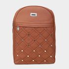 Women's Brown Polyurethane Backpack, , small image number null