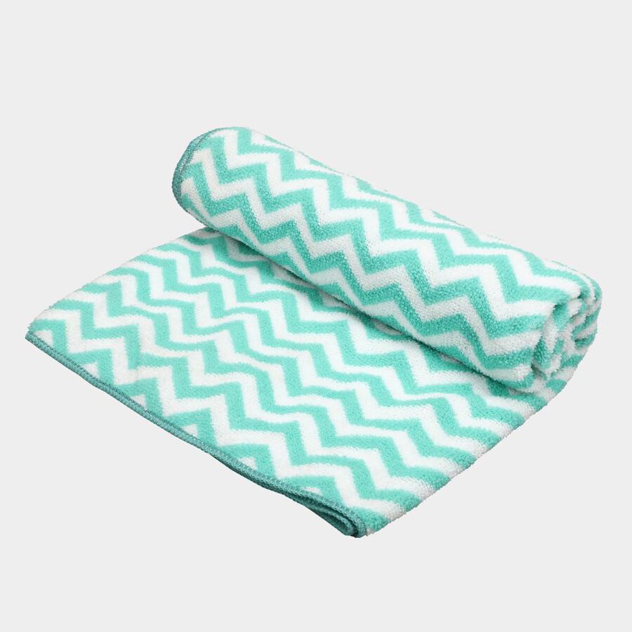 155 GSM Green Microfiber Bath Towel, , large image number null