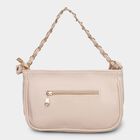 Women's Beige Polyurethane Handbag, , small image number null