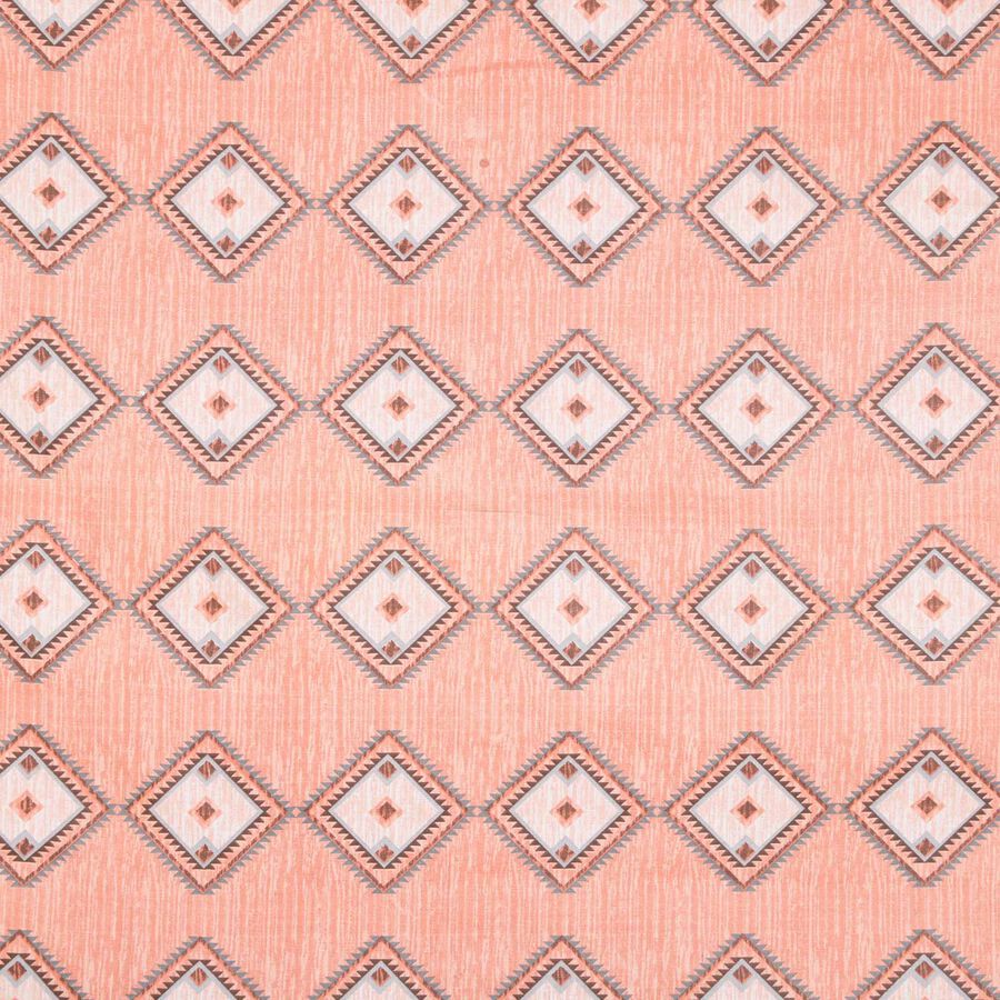 Peach Cotton Double Bedsheet With Pillow Cover, , large image number null