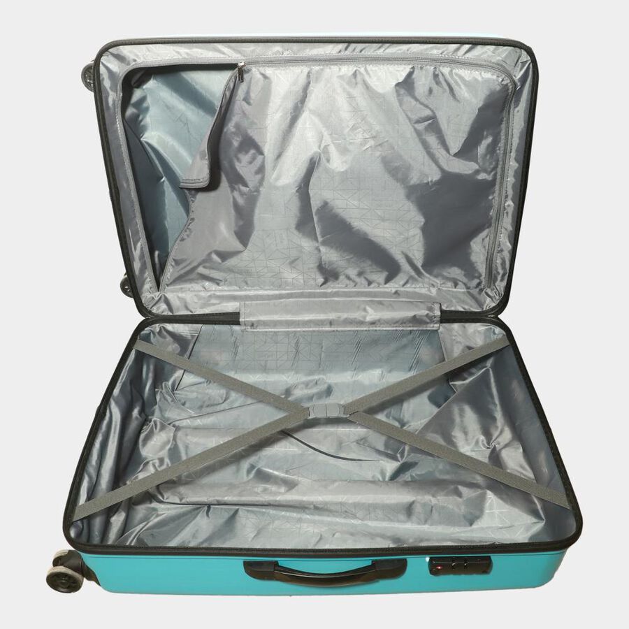 8-Wheel Light Blue Polypropylene Hard Case Trolley, Large, , large image number null