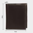 Men's Brown Polyurethane Wallet, , small image number null