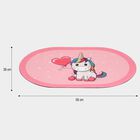 Anti-Skid Pink Polyester Bath Mat, , small