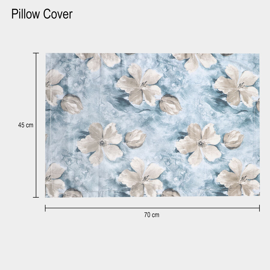 Blue Cotton Double Bedsheet, , large image number null