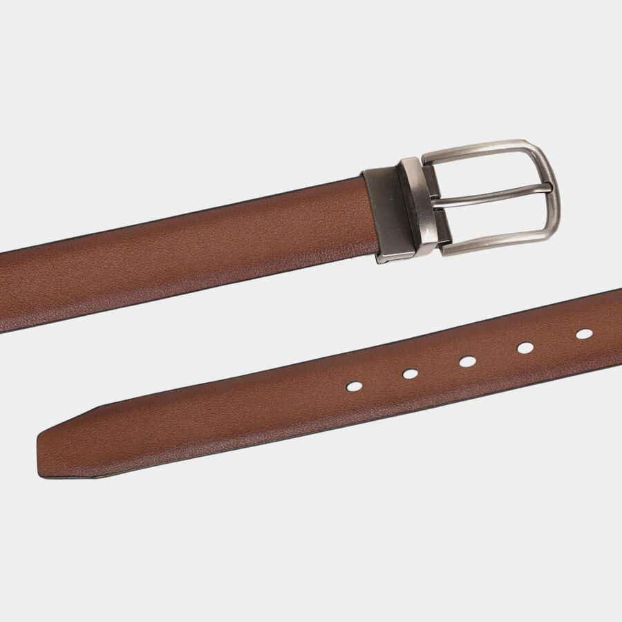 Men's Brown Polyurethane Formal Belt, , large image number null