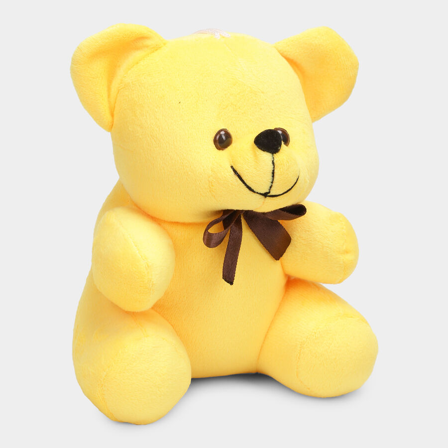 Yellow Fabric Teddy Bear, , large