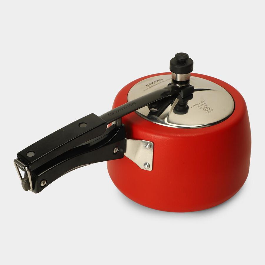 3L Red Aluminium Pressure Cooker , , large