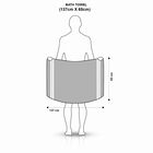 220 GSM Grey Cotton Blend Bath Towel, , small image number null