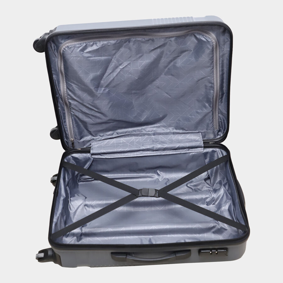 4-Wheel Grey Polypropylene Hard Case Trolley, Small + Medium + Large, , large image number null