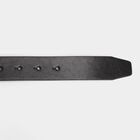 Men's Black Polyurethane Formal Belt, , small image number null