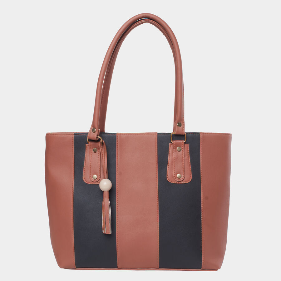 Women Solid Tan Handbag, , large image number null