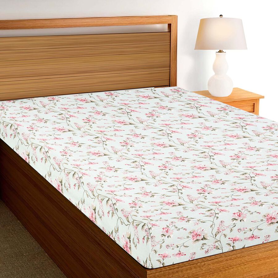 104 TC Cotton Blend Single Bedsheet, , large image number null