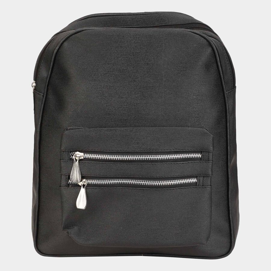 Women's Plain Polyurethane Backpack, , large image number null