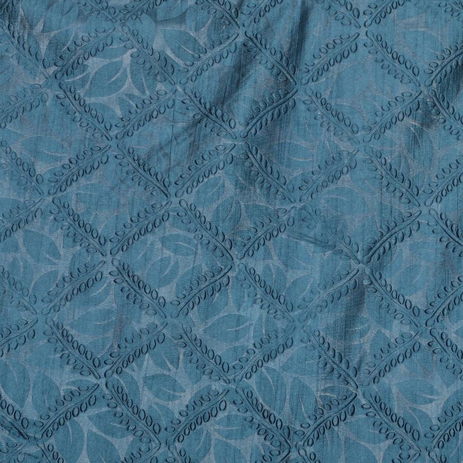 7 ft. Blue Polyester Curtain, , large image number null