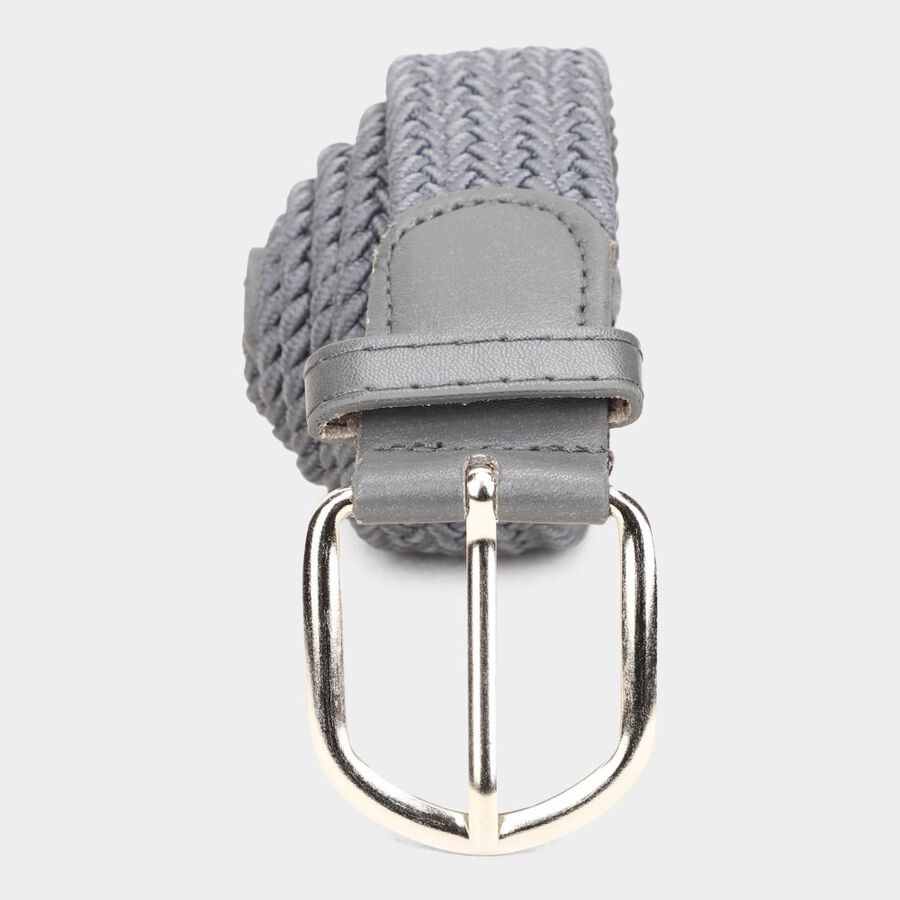 Women's Grey Nylon And Polyester Belt, , large image number null