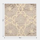 Beige Embroidered Cushion Cover, , small