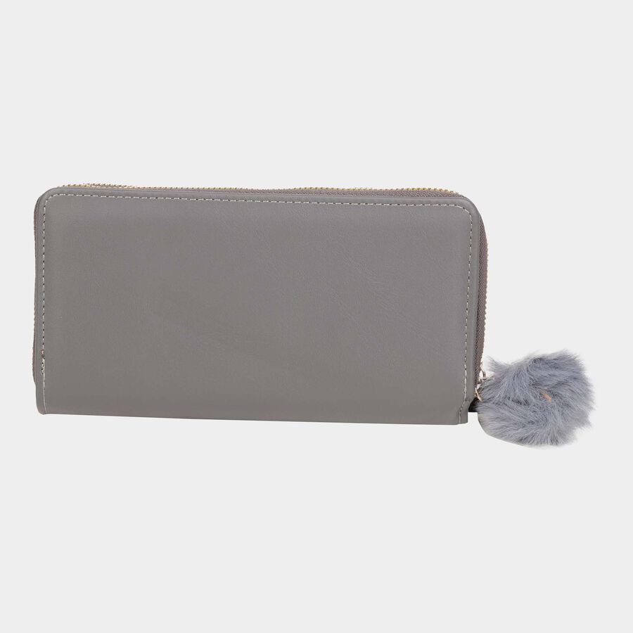 Women's Polyurethane Zipper Clutch Bag, , large image number null