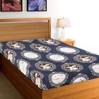 Dark Blue Microfiber Single Bedsheet, , small image number null