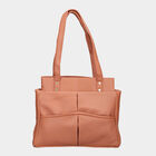 Women Solid Tan Handbag, , small image number null