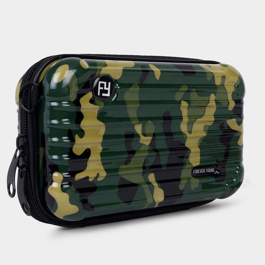 Women's Camo Polyurethane Sling Bag, , large image number null