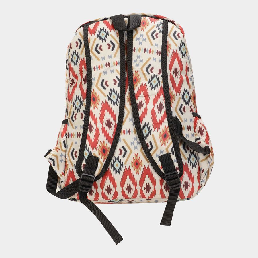 Women's Printed Fabric Backpack, , large image number null