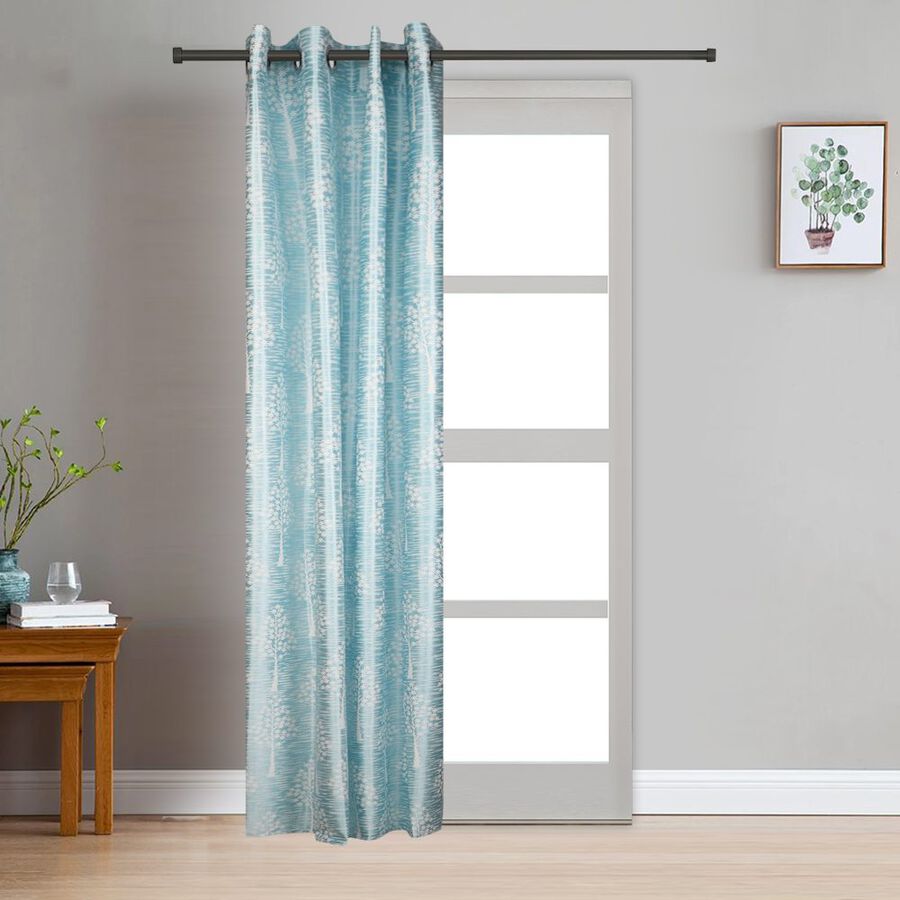 7ft. Light Blue Microfiber Door Curtain, , large image number null