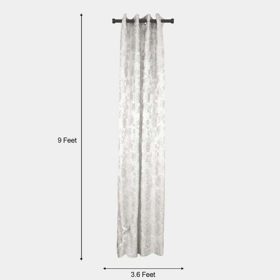 9ft. Light Grey Polyester Long Door Curtain, , large image number null