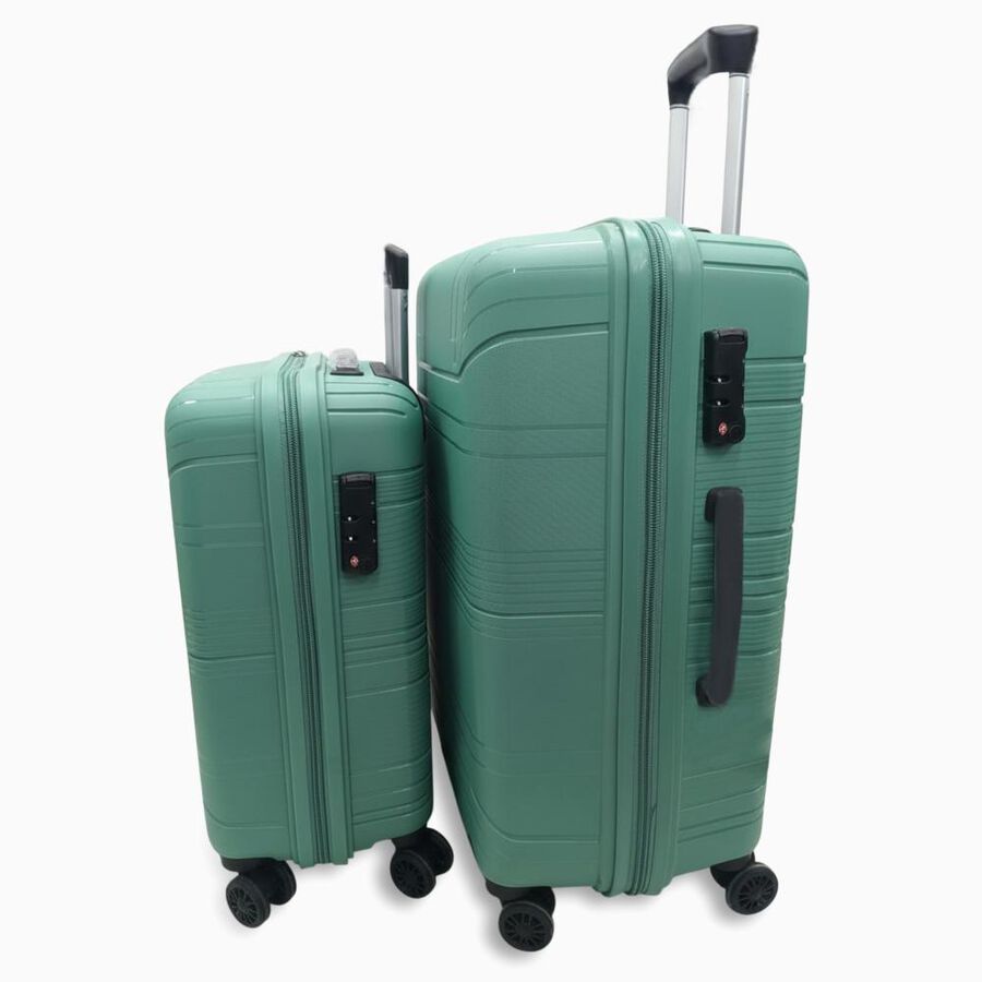 8-Wheel Polypropylene Hard Case Trolley, Set of 2, , large
