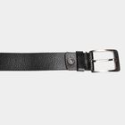Men's Black Leather Casual Belt, , small image number null