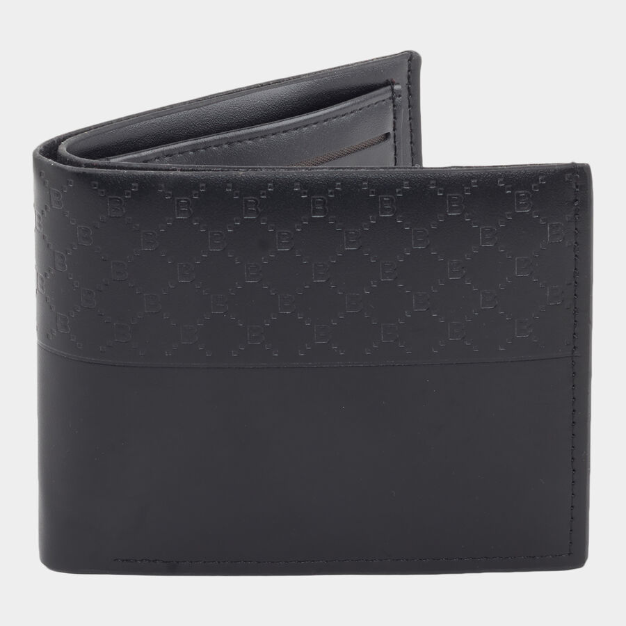 Men PU Black Wallet, , large image number null
