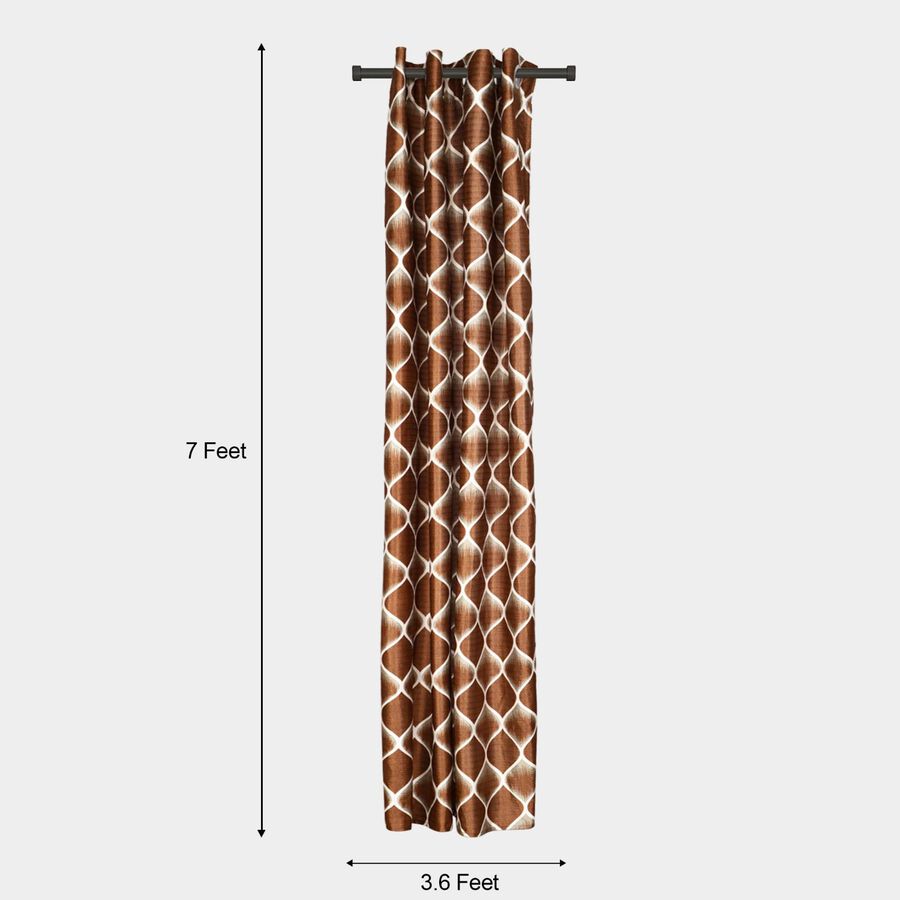 7ft. Brown Microfiber Door Curtain, , large image number null