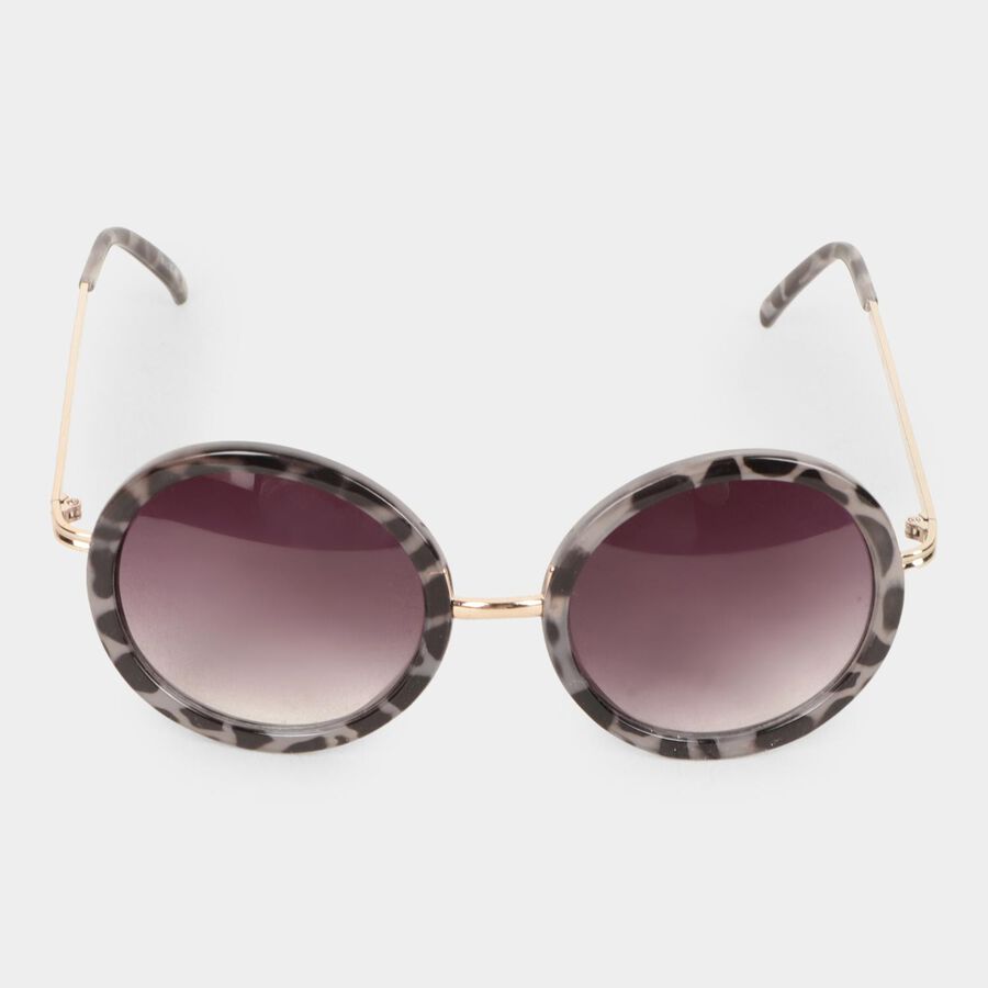 Women's Plastic Gradient Round Sunglasses, , large image number null