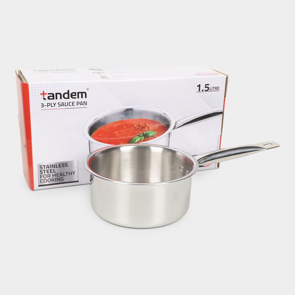 Tandem                         1.5L Stainless Steel Sauce Pan Tandem                         1.5L Stainless Steel Sauce Pan