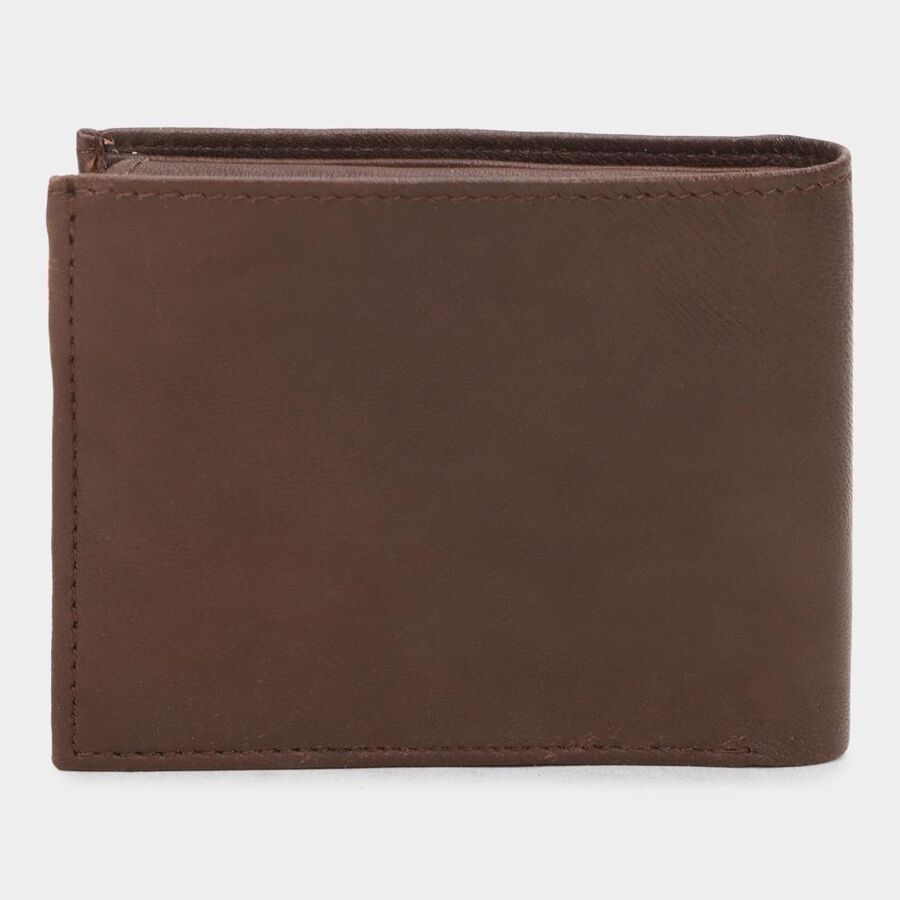 Men's BrownLeather Wallet, , large