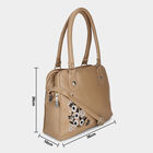 Women's Beige Polyurethane Hand Bag, , small