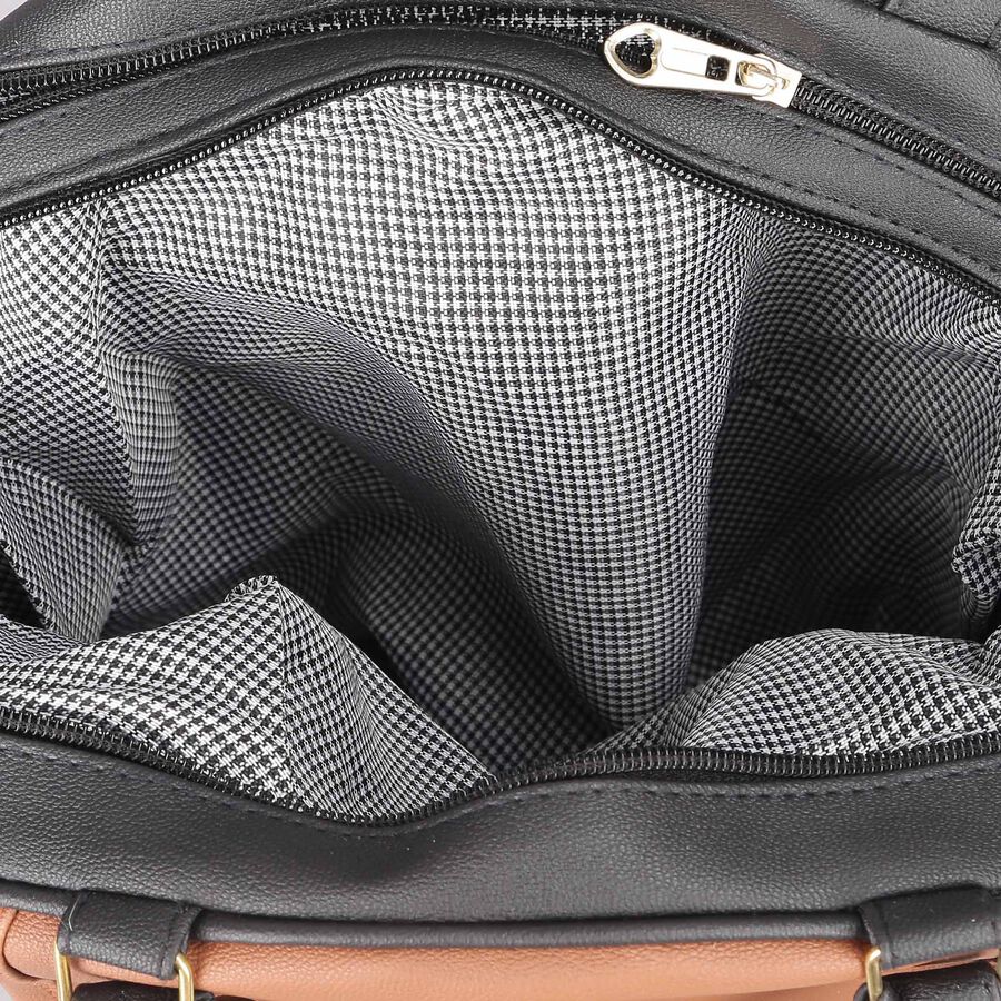 Women's Polyurethane Bucket Bag, Medium Size, , large image number null